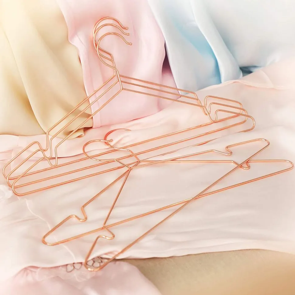 Cheap SONGMICS 10 Cintres métal rose gold