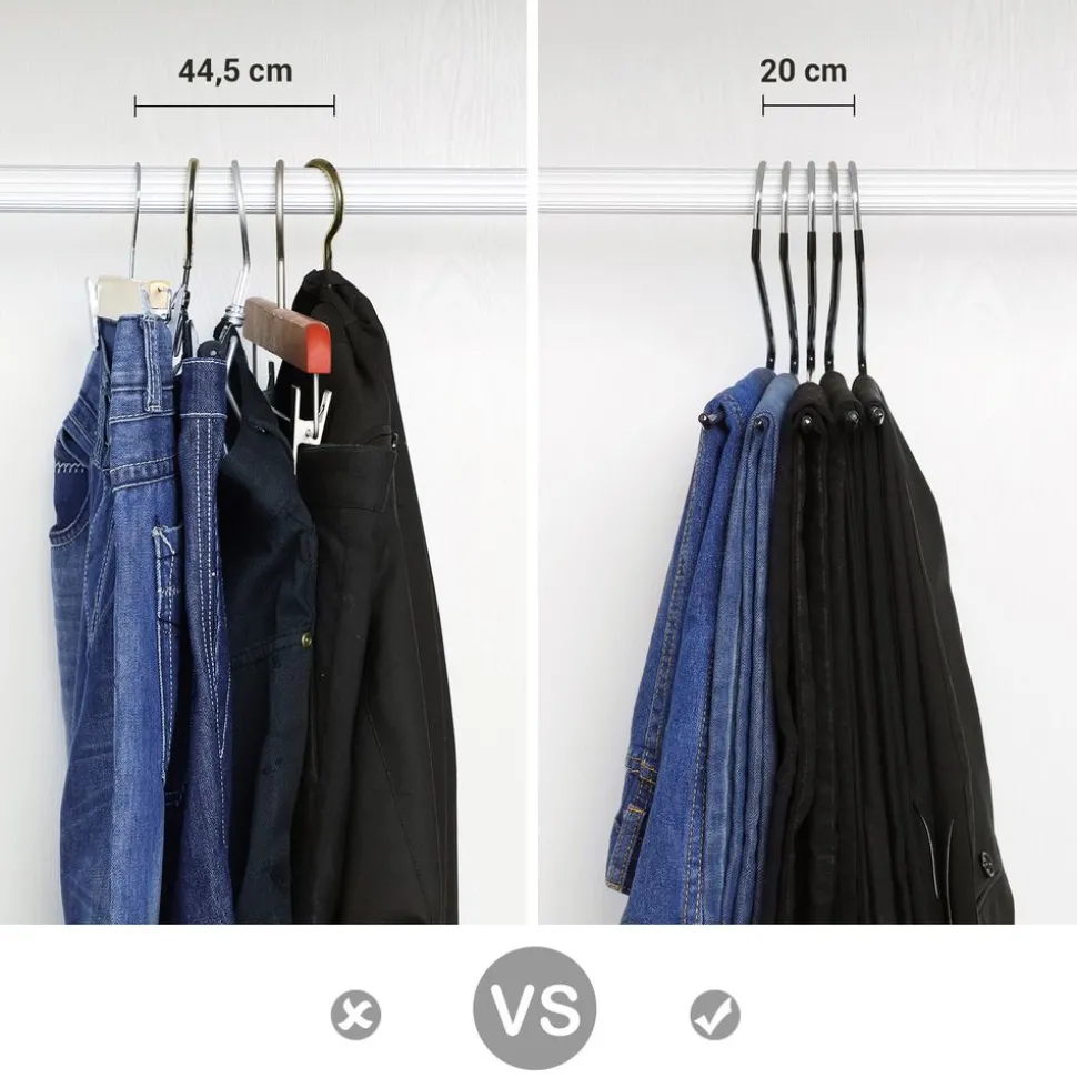 Online SONGMICS 20 Cintres ouverts pantalon Blanc