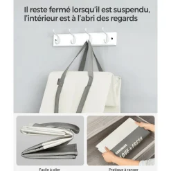 Hot SONGMICS 4 Cintres pantalon Noir