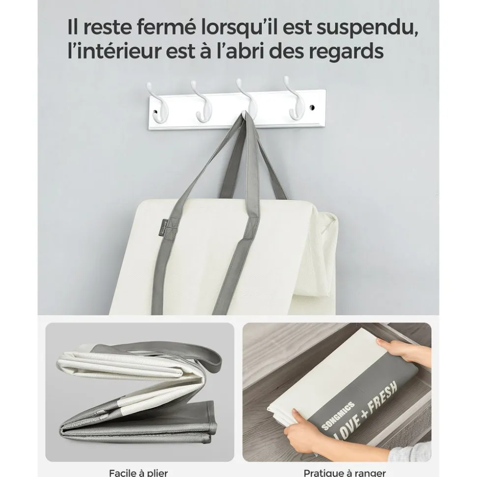 Hot SONGMICS 4 Cintres pantalon Noir