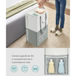 Hot SONGMICS 4 Cintres pantalon Noir