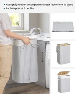 Cheap SONGMICS 12 Cintres pantalon noir