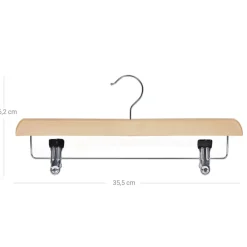 Best SONGMICS 8 Cintres pinces bois