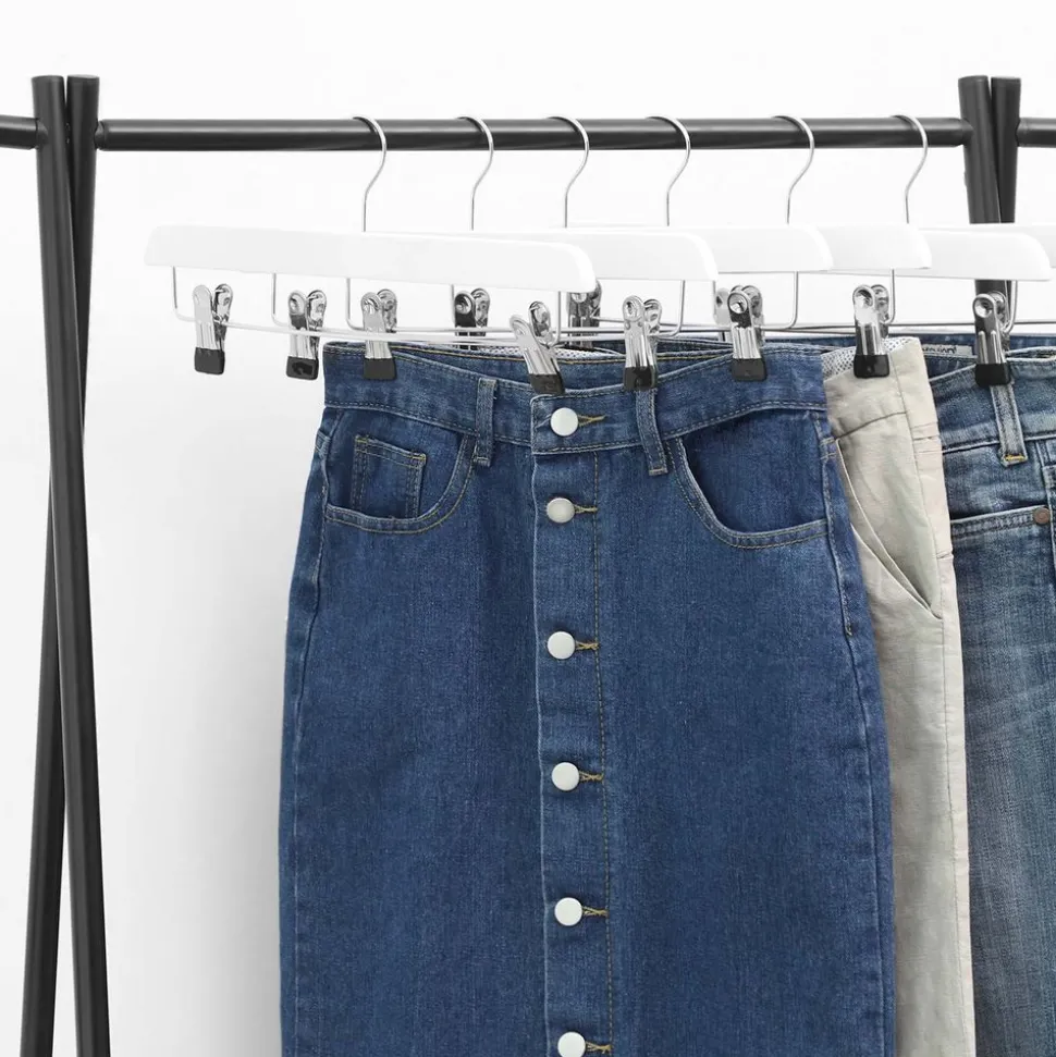 Best SONGMICS 8 Cintres pinces bois