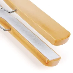 Cheap SONGMICS 12 Cintres pinces bois clair