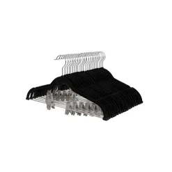 New SONGMICS 12 Cintres pinces noir