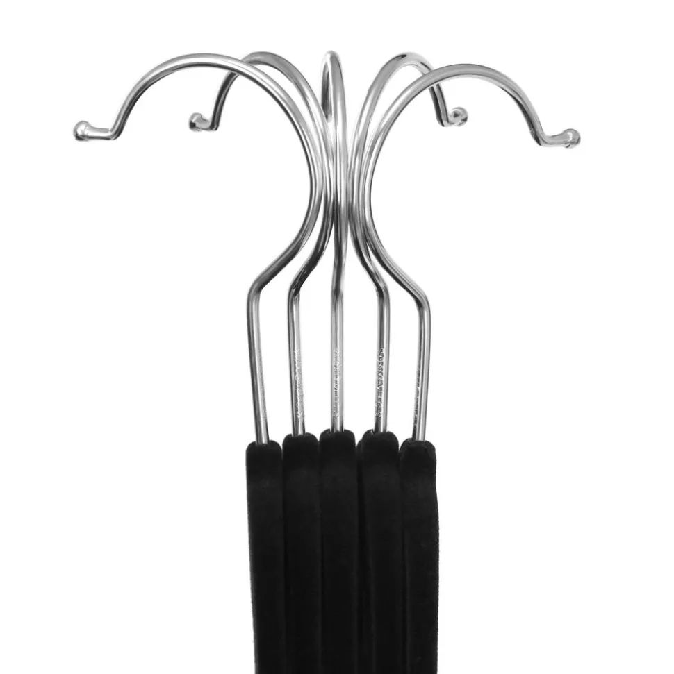 New SONGMICS 12 Cintres pinces noir