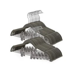 New SONGMICS 12 Cintres pinces noir