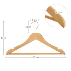 Best Sale SONGMICS 10 Cintres pinces rose gold Rouge