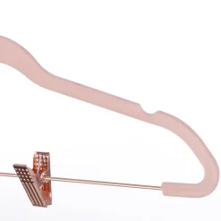 Cheap SONGMICS 24 Cintres pinces velours Rose