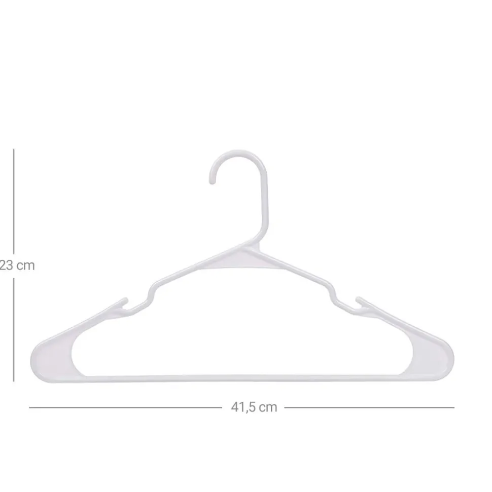 Shop SONGMICS 50 Cintres plastique blanc