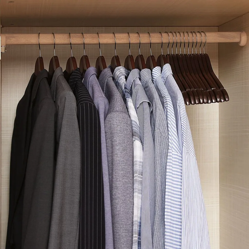 Shop SONGMICS 20 Cintres érable marron