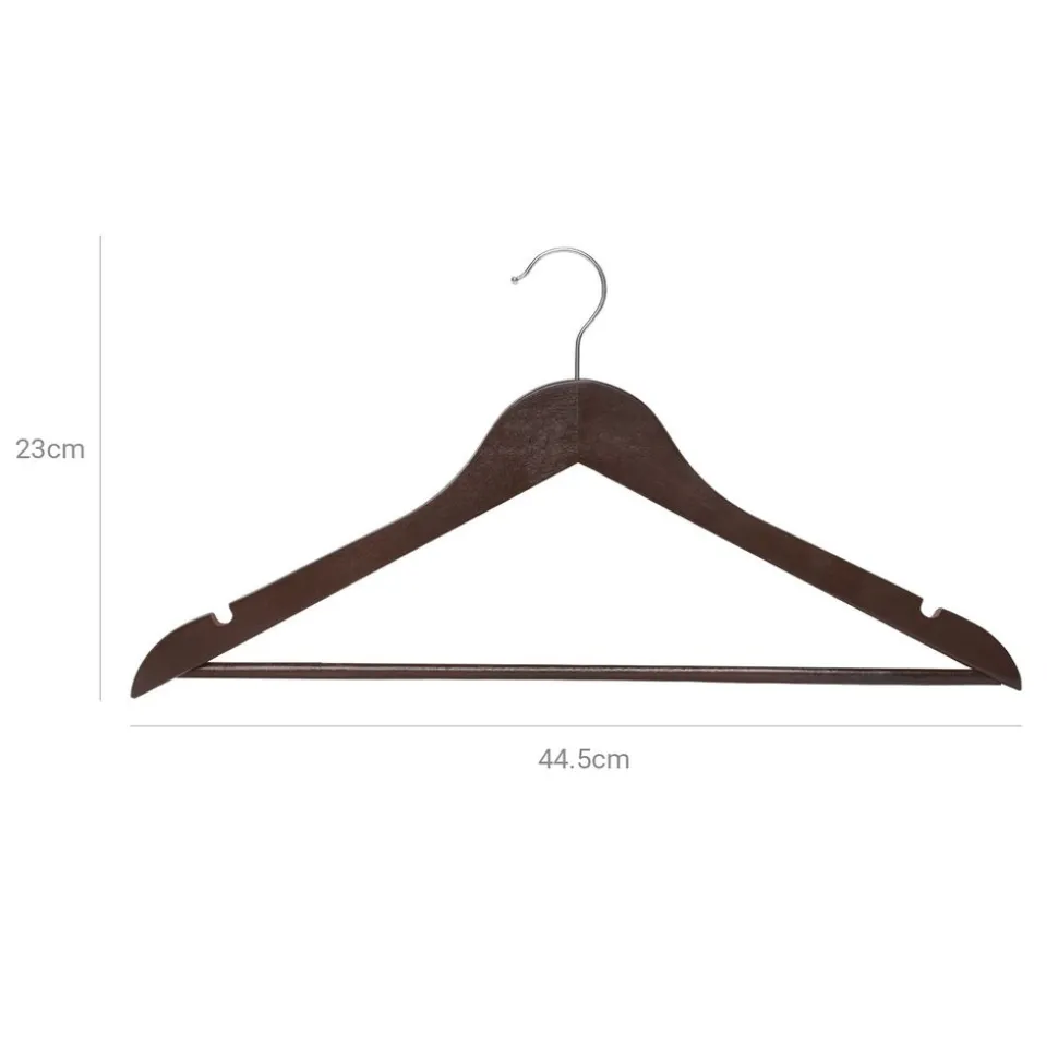 Shop SONGMICS 20 Cintres érable marron