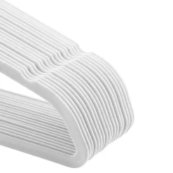 Shop SONGMICS 50 Cintres velours blanc