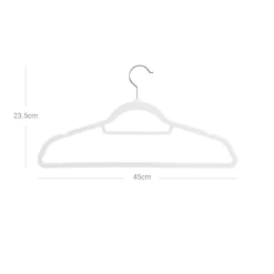 Shop SONGMICS 50 Cintres velours blanc