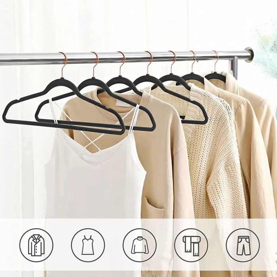 Store SONGMICS 30 Cintres velours noir