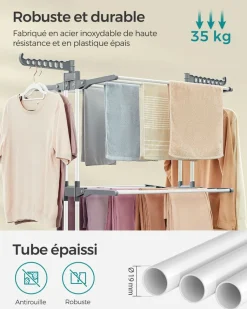 Outlet SONGMICS 30 Cintres velours rose