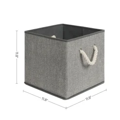 New SONGMICS 3 Cubes poignée Gris