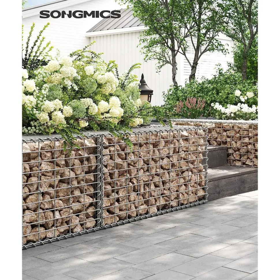 Shop SONGMICS 2 Gabions 100 x 50 x 30 cm