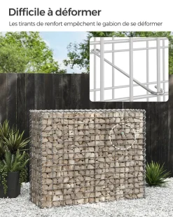 Online SONGMICS 3 Gabions 100 x 80 x 30 cm
