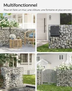 Online SONGMICS 3 Gabions 100 x 80 x 30 cm