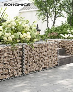 Shop SONGMICS 4 Gabions 100 x 50 x 50 cm