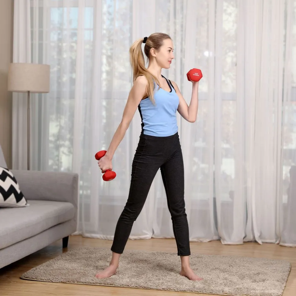 Discount SONGMICS 2 Haltères 2 kg jaune