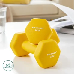 Cheap SONGMICS 2 Haltères 3 kg jaune