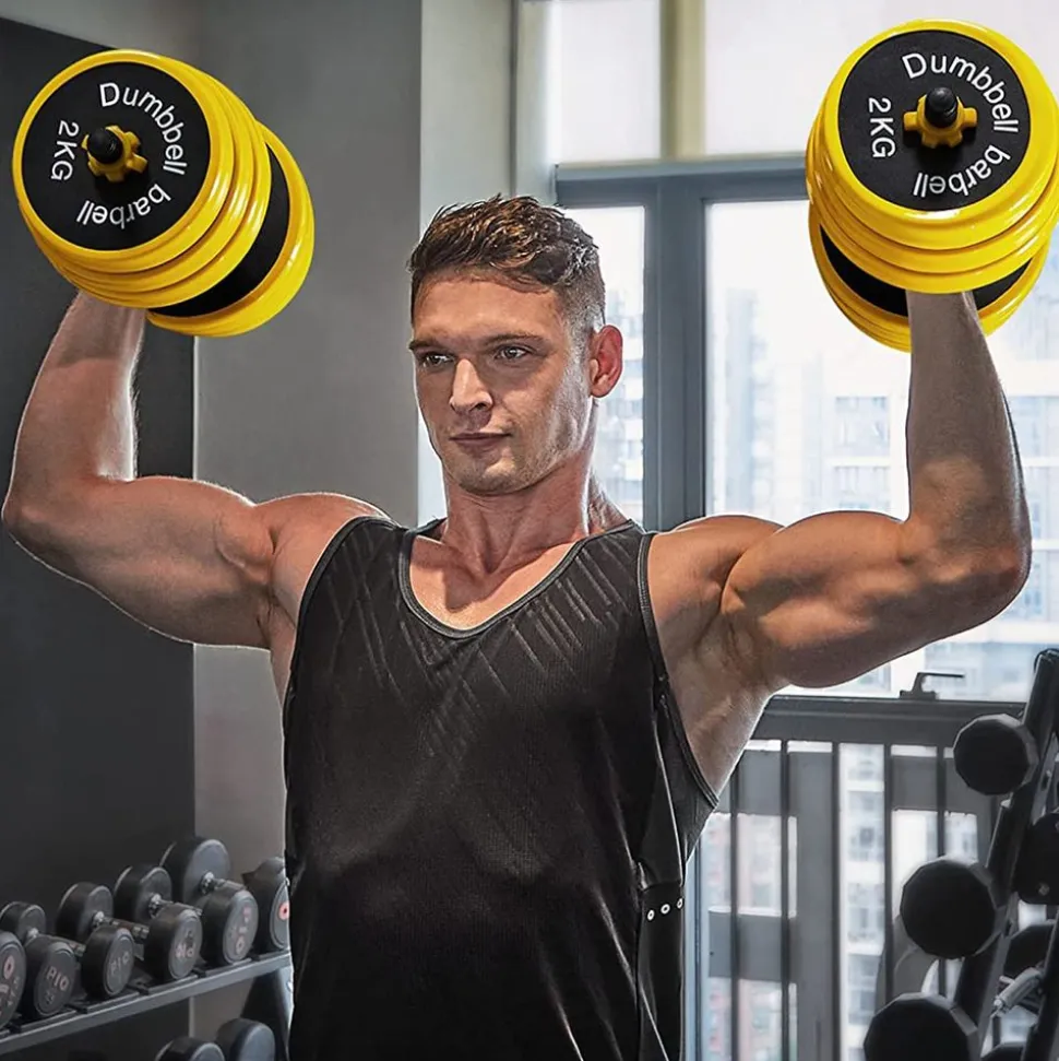 Online SONGMICS 2 Haltères 15 kg jaune