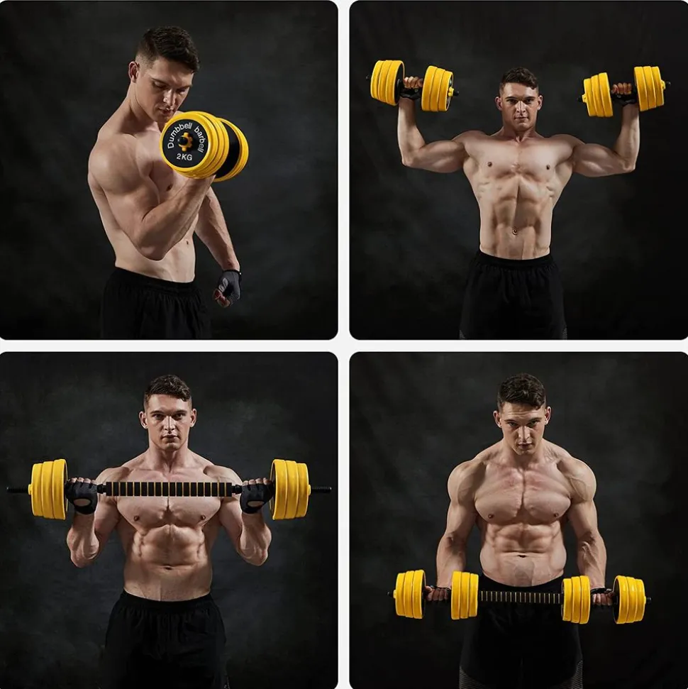 Online SONGMICS 2 Haltères 15 kg jaune