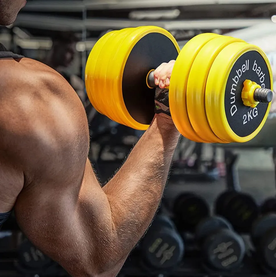 Online SONGMICS 2 Haltères 15 kg jaune