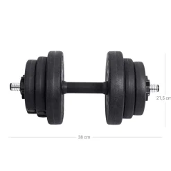 Sale SONGMICS 2 Haltères 4 kg noir