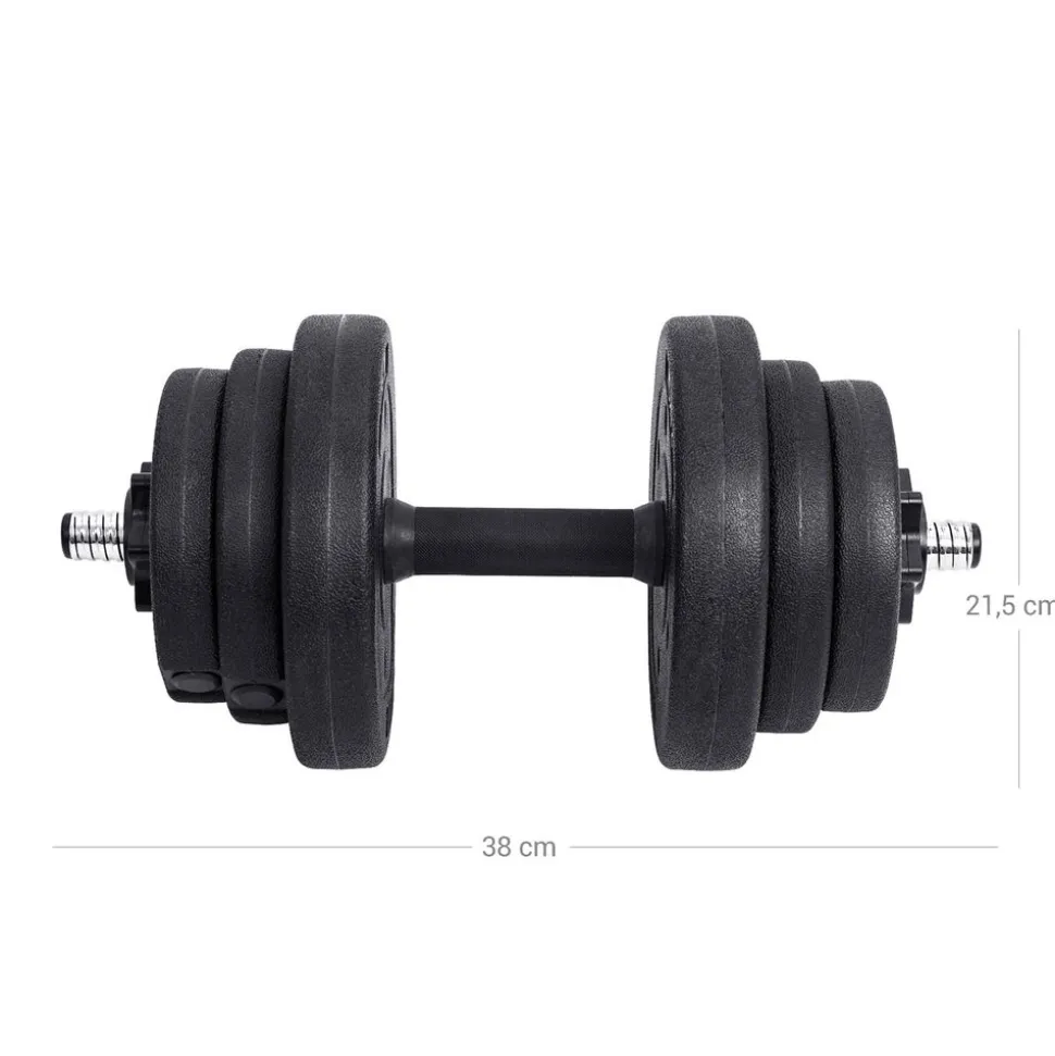 Sale SONGMICS 2 Haltères 4 kg noir