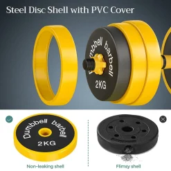 Best Sale SONGMICS 2 Haltères 3 kg Rouge