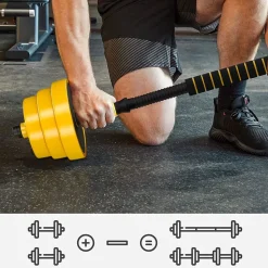 Best Sale SONGMICS 2 Haltères 3 kg Rouge