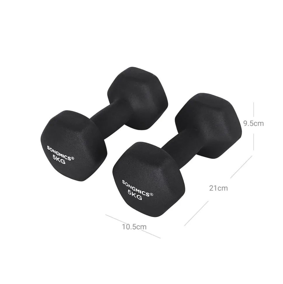 New SONGMICS 6 Haltères vert turquoise gris