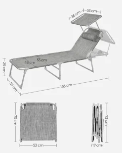Discount SONGMICS 3 Meubles terrasse noir