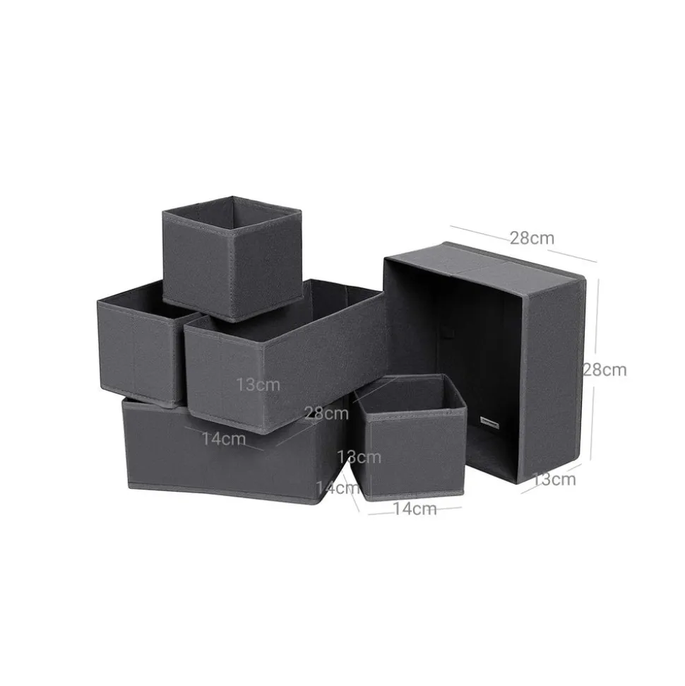 Flash Sale SONGMICS 6 Organisateurs gris