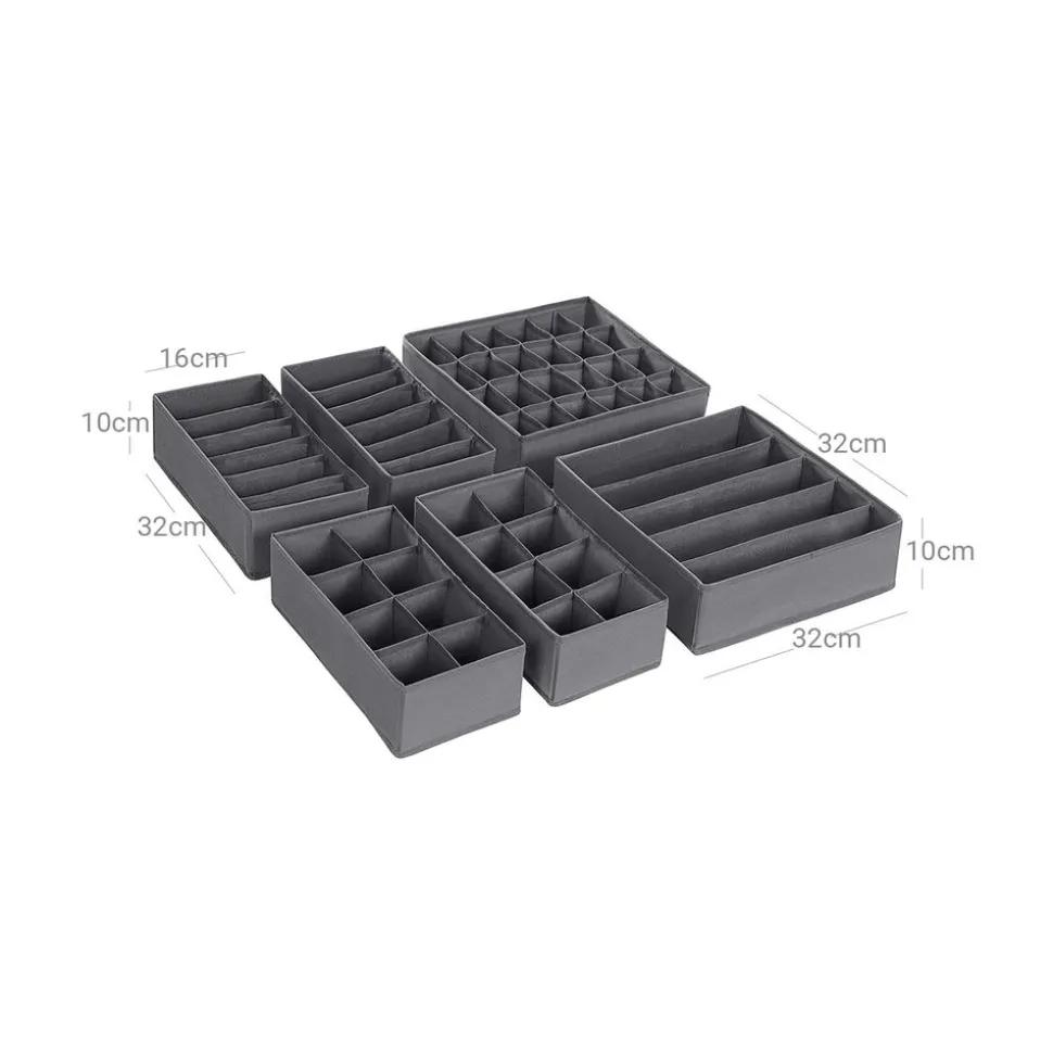 Cheap SONGMICS 8 Organisateurs tiroir gris