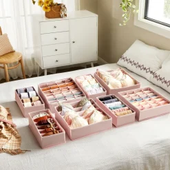 Cheap SONGMICS 8 Organisateurs tiroir gris