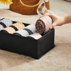 Cheap SONGMICS 8 Organiseurs de sous-vêtements pliables noir