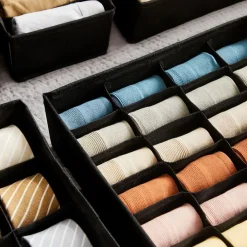 Cheap SONGMICS 8 Organiseurs de sous-vêtements pliables noir