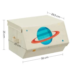 Sale SONGMICS 4 Paniers de rangement pliables 40 x 30 x 25 cm noir d'encre