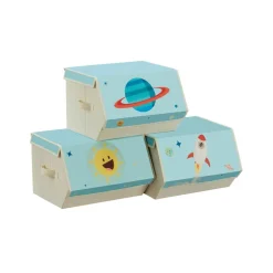 Sale SONGMICS 4 Paniers de rangement pliables 40 x 30 x 25 cm noir d'encre