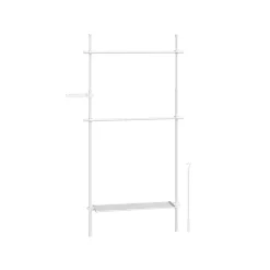 Best SONGMICS 2 Porte-manteaux muraux 10 crochets Blanc Nuage