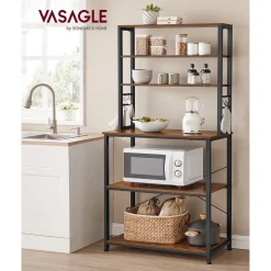 Best SONGMICS 4 Porte-Épices industriel Marron + Noir