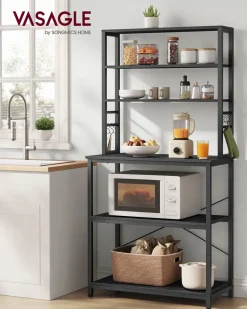 Best SONGMICS 4 Porte-Épices industriel Marron + Noir