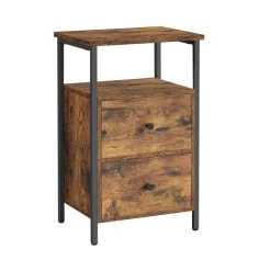 Cheap SONGMICS 2 Tables basses ronde noir moderne