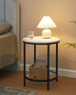 Clearance SONGMICS 2 Tables basses rondes plateau amovible gris ardoise