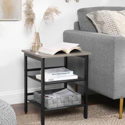 Discount SONGMICS 2 Tables d'appoint grège